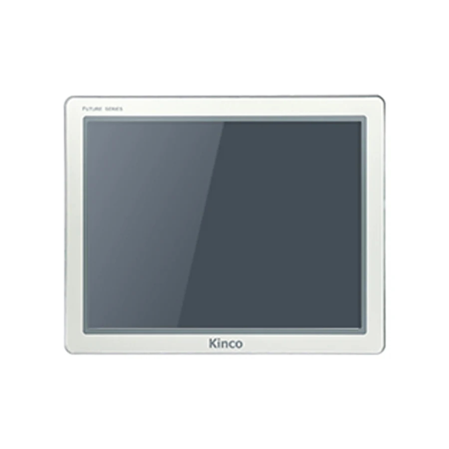 Kinco F2150E2 15-inch HMI panel, front view, light bezel and dark display