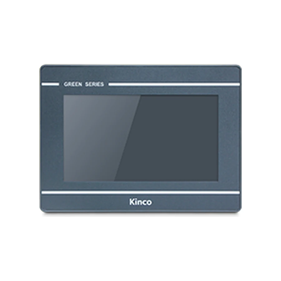 Kinco GL070 7-inch HMI panel, representative front appearance, dark bezel with silver horizontal trim