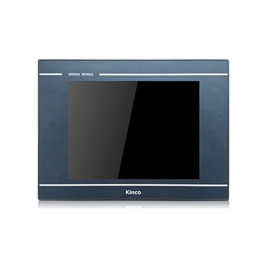 Kinco GL104E 10.4-inch HMI panel, front view, dark bezel with silver horizontal trim
