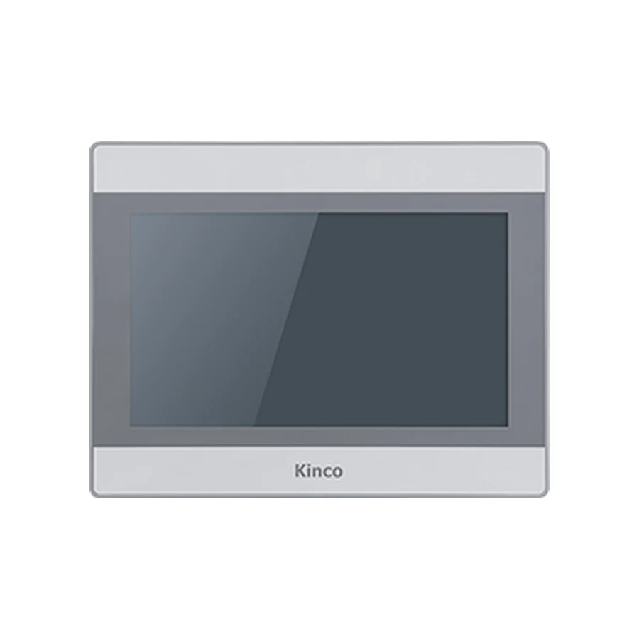Kinco MT100 10.1-inch HMI panel, representative front appearance, silver and gray bezel around a dark display